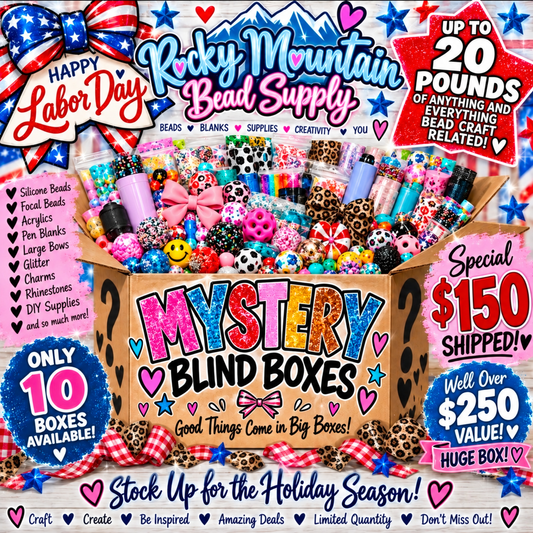 Only 2 Boxes Left! HUGE VALUE Special up to 20 Pound Beads & ACCESSORIES blind mystery boxes our biggest offer EVER. Discounts don't apply as already heavily discounted.