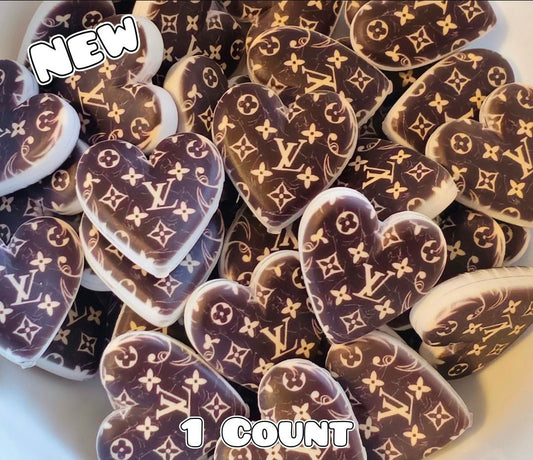 New 1 Count Focal Bead Designer Luxury Heart