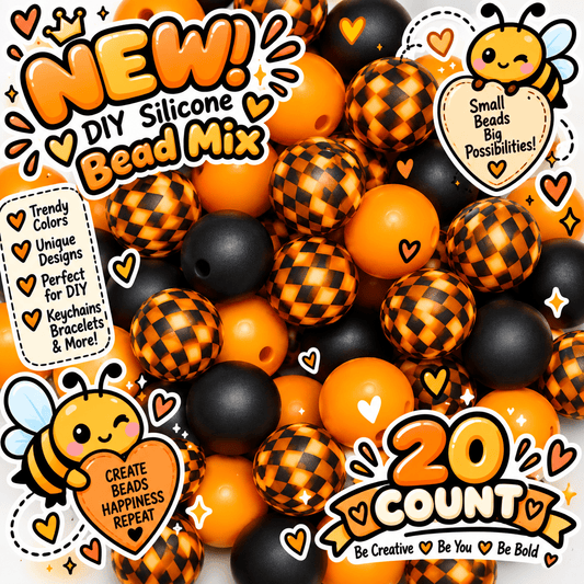 New Fall Basket Weeve Bead Mix DIY Beads 20 Count. Craft Supplies