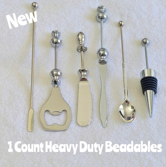 New 1 Count HEAVY Duty DIY Beadable Blanks