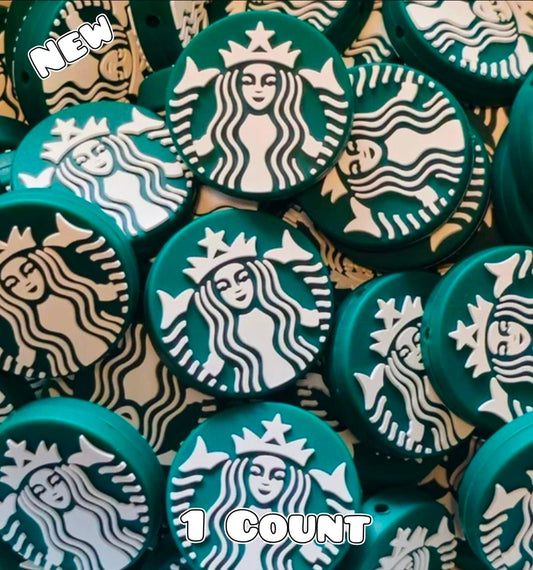 New 1 Count Focal Bead Coffee Starbucks