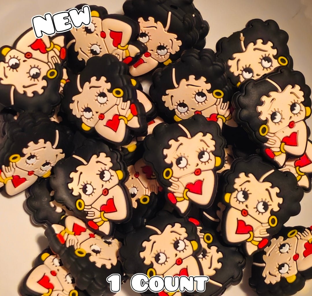 1 Count Focal Bead Betty Boop Face