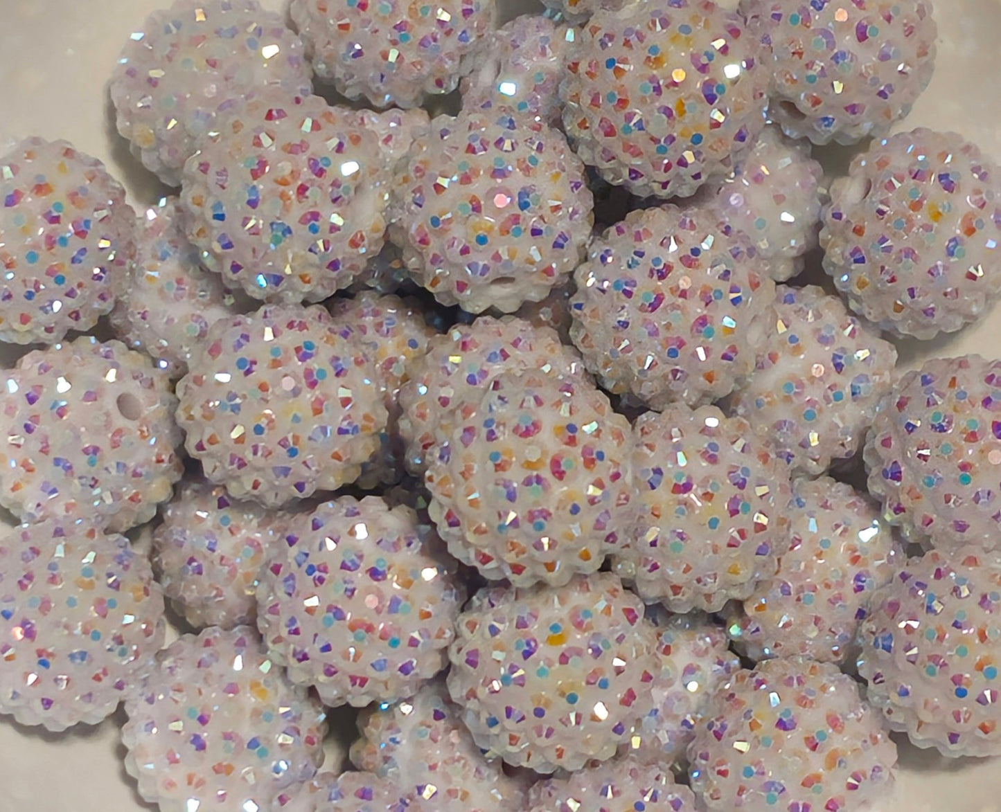 1 Count 20MM Acrylic Rhinestone Fancy Beads