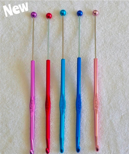 New 1 Count Beadable Crochet Hooks DIY Beadable Blanks