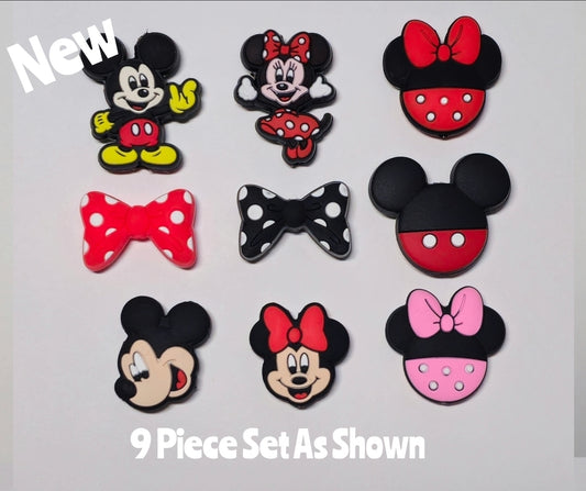 NEW Character DIY Focal Bead 9 Count Craft Suppliess Mouse