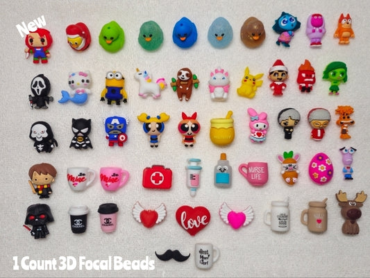 NEW 1 Count Character DIY Focal Bead Craft Supplies