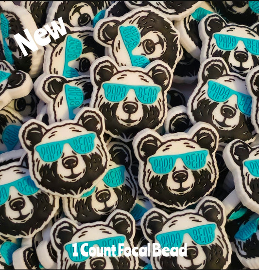 Clearance Papa Bear Focal Beads 1 Count DIY Bead Supplies