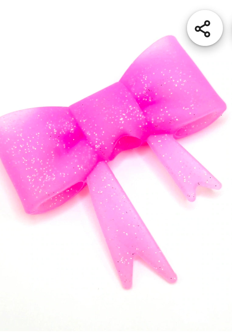 New Viral Silicone Large Bows DIY Focal Bead 1 Count Craft Supplies