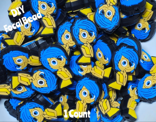 DIY Focal Bead 1 Count Craft Supplies Character Emotions Joy