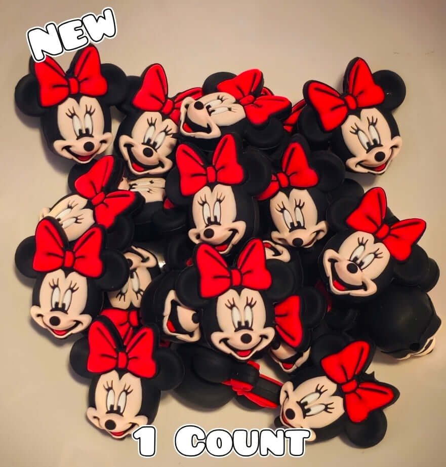 1 Count Focal Bead 3D Minnie Mouse