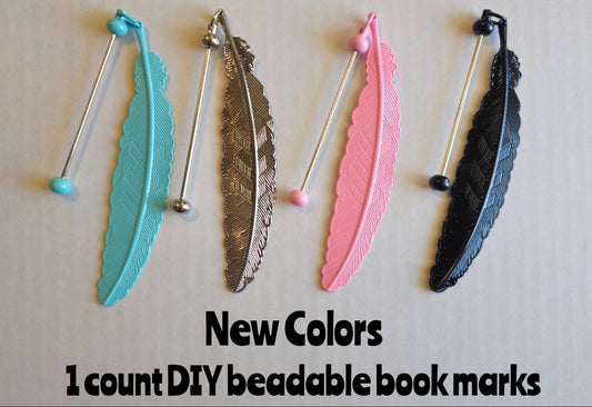 1 count DIY beadable bookmarks. These are larger not skimpy heavy duty