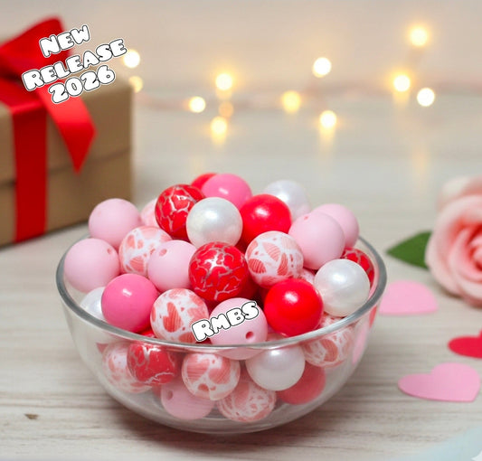 New Hearts Mix 25 Count Limited Edition Shop Created Bead Mix