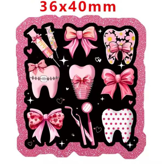 New 1 Count Glitter Acrylic Flatback Multiple Uses Acrylic Craft Supplies
