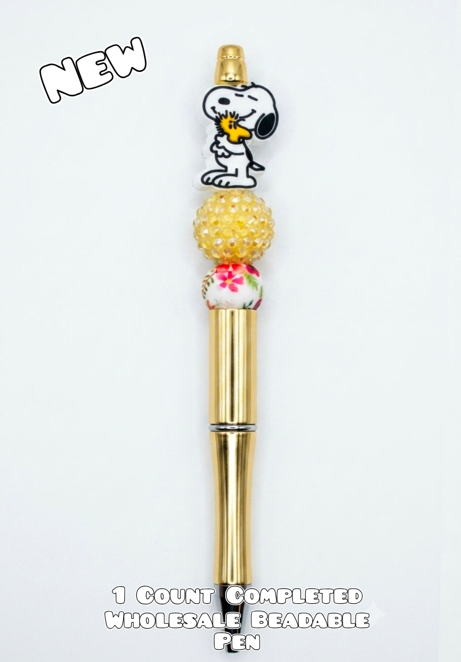 Wholesale 1 Count Beadable Pen Character Snoopy