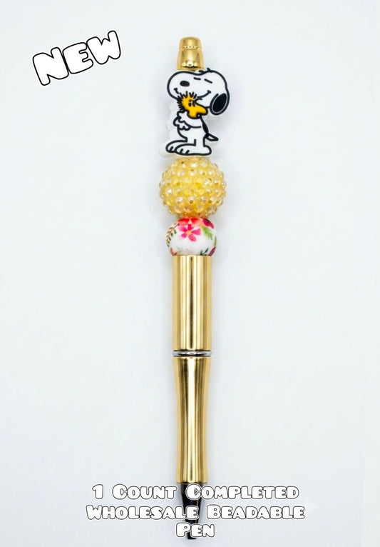Wholesale 1 Count Beadable Pen Character Snoopy