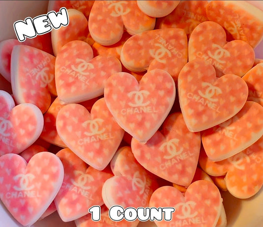 New 1 Count Focal Bead Designer Luxury Heart