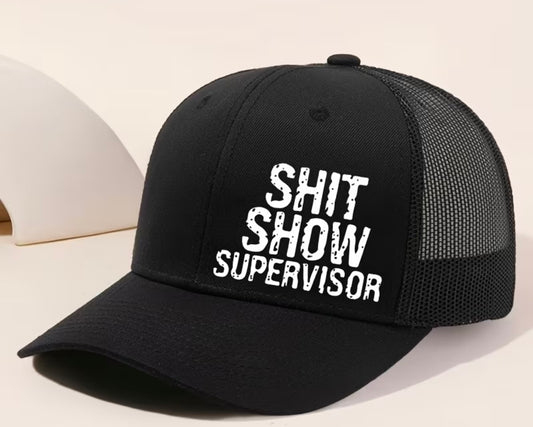 Unisex Shit Show Supervisor Hat Baseball Cap