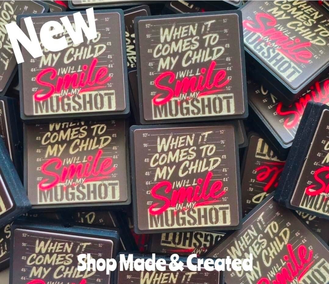 New 1 Count Focal Bead Shop Made Mug Shot Child
