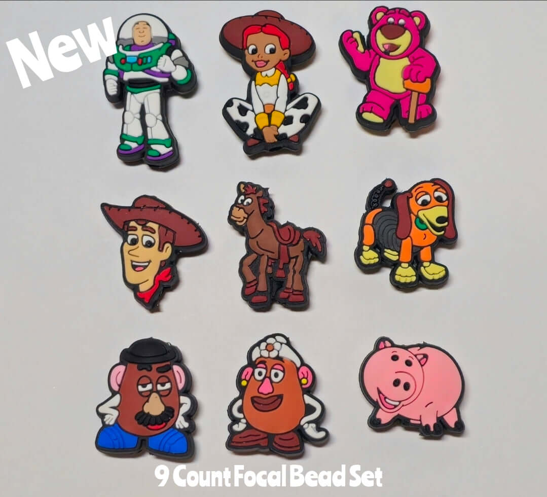 Toy Story 9 Count Focal Bead Set As Shown