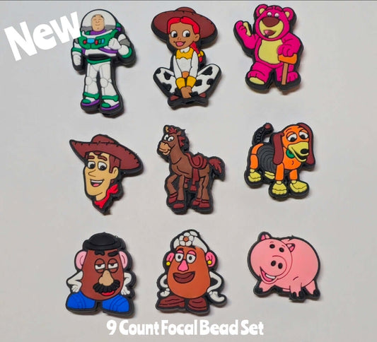 Toy Story 9 Count Focal Bead Set As Shown