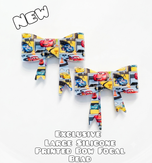 1 Count New Release Silicone Focal Bead Bow Exclusive