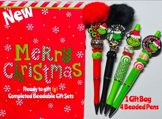 New Custom 2025 Mean One Beadable Pen Gift Set Includes Gift Bag