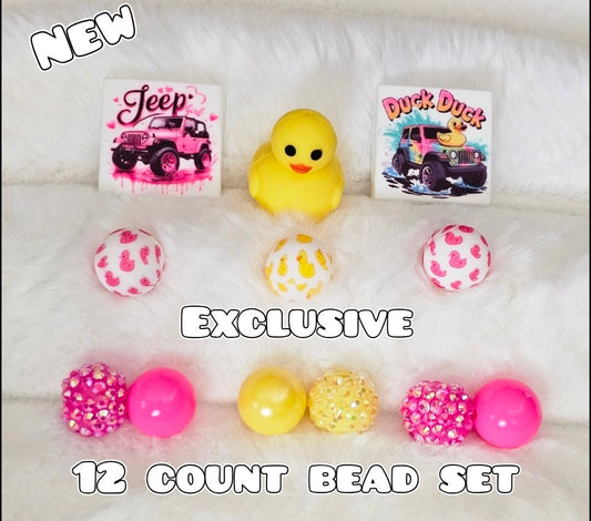 New 12 Count Focal Bead Set Exclusive Shop Made