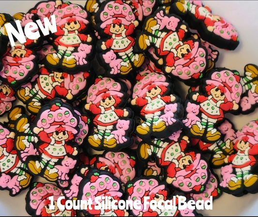 New Strawberry Shortcake Focal Beads 1 Count DIY Bead Supplies