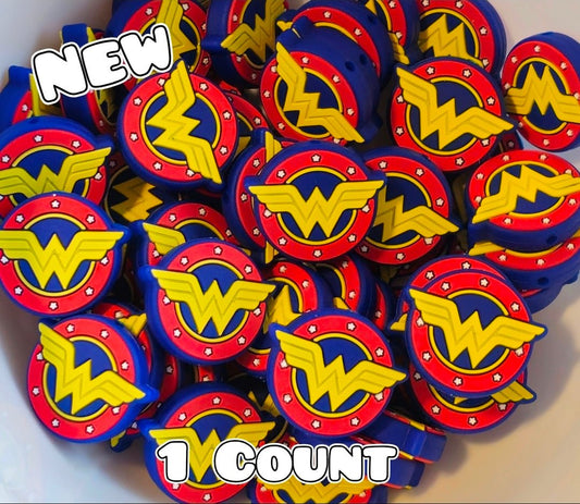 New 1 Count Focal Bead Wonder Women