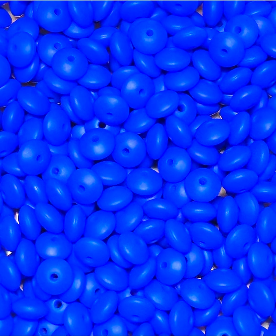 New 1 Count 12mm Silicone Solid Lentil Spacer Beads Craft Supplies Multiple Colors