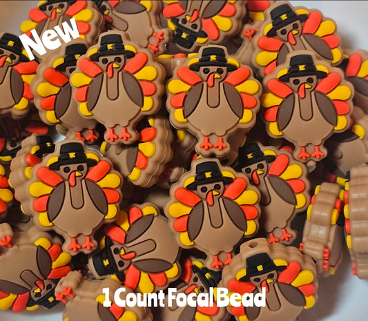 Overstocked 1 Count Turkey Focal Bead