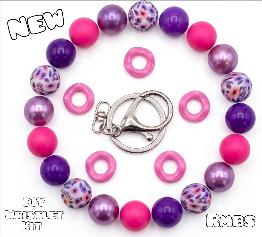 Nuevo Kit de Llavero de Lujo con Cuentas DIY Harmony Meadows de 1 Unidad