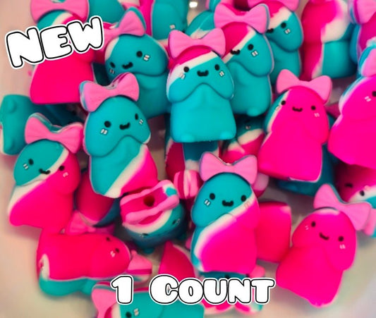 New 1 Count Focal Bead 3D Bow Wee Wee