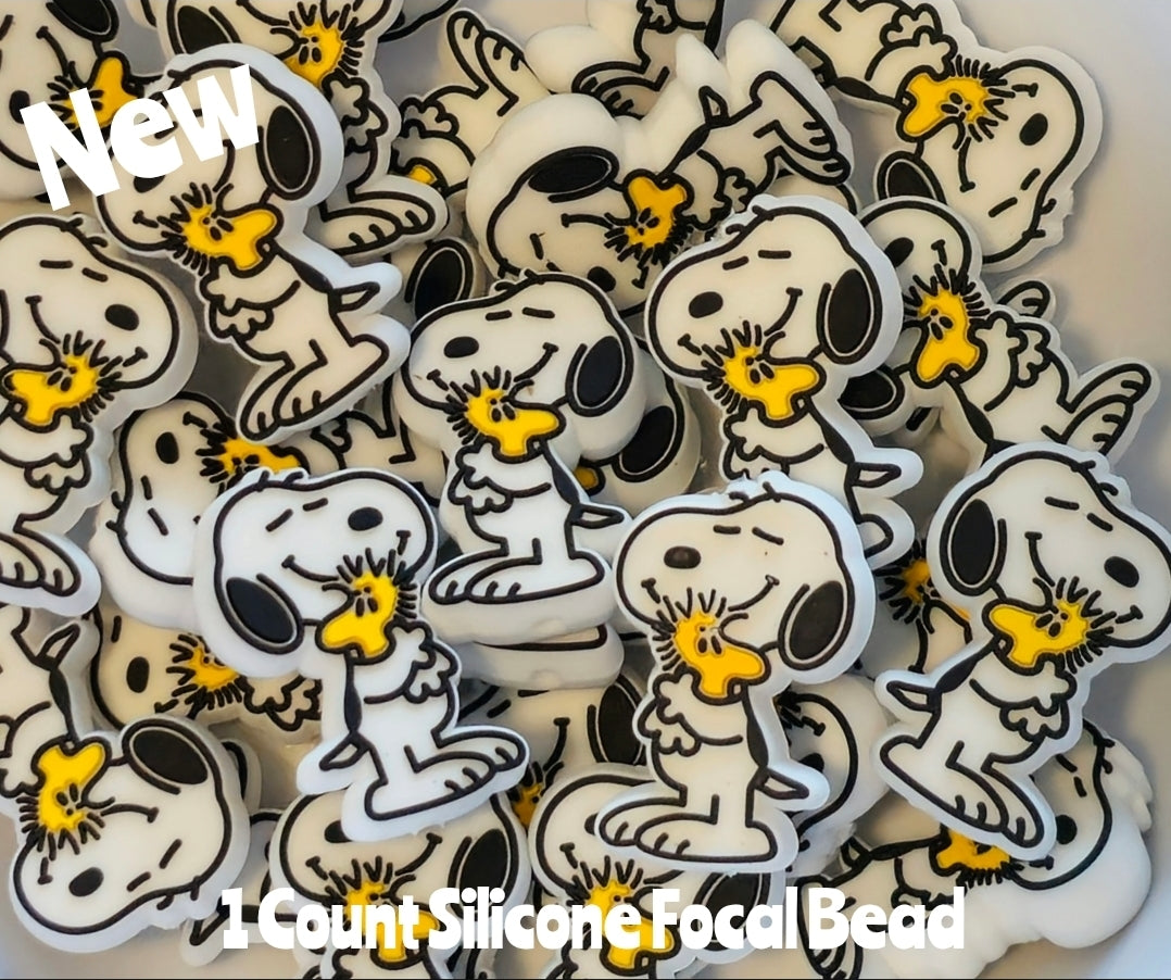 New Snoopy Focal Beads 1 Count DIY Bead Supplies