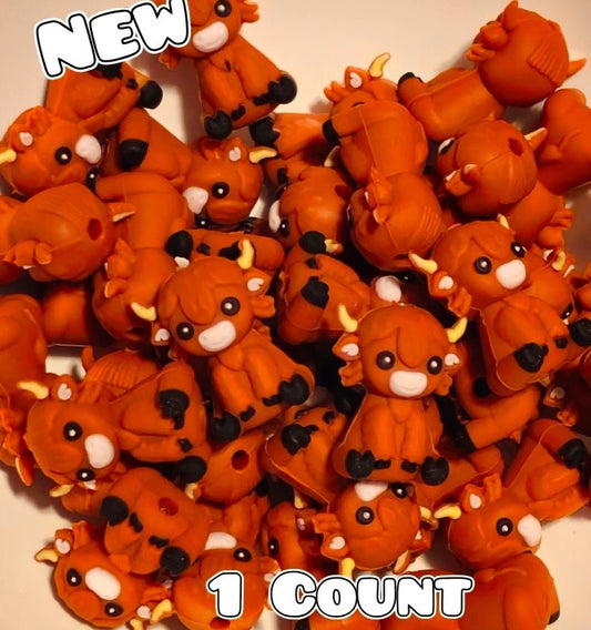 1 Count Focal Bead 3D Cow