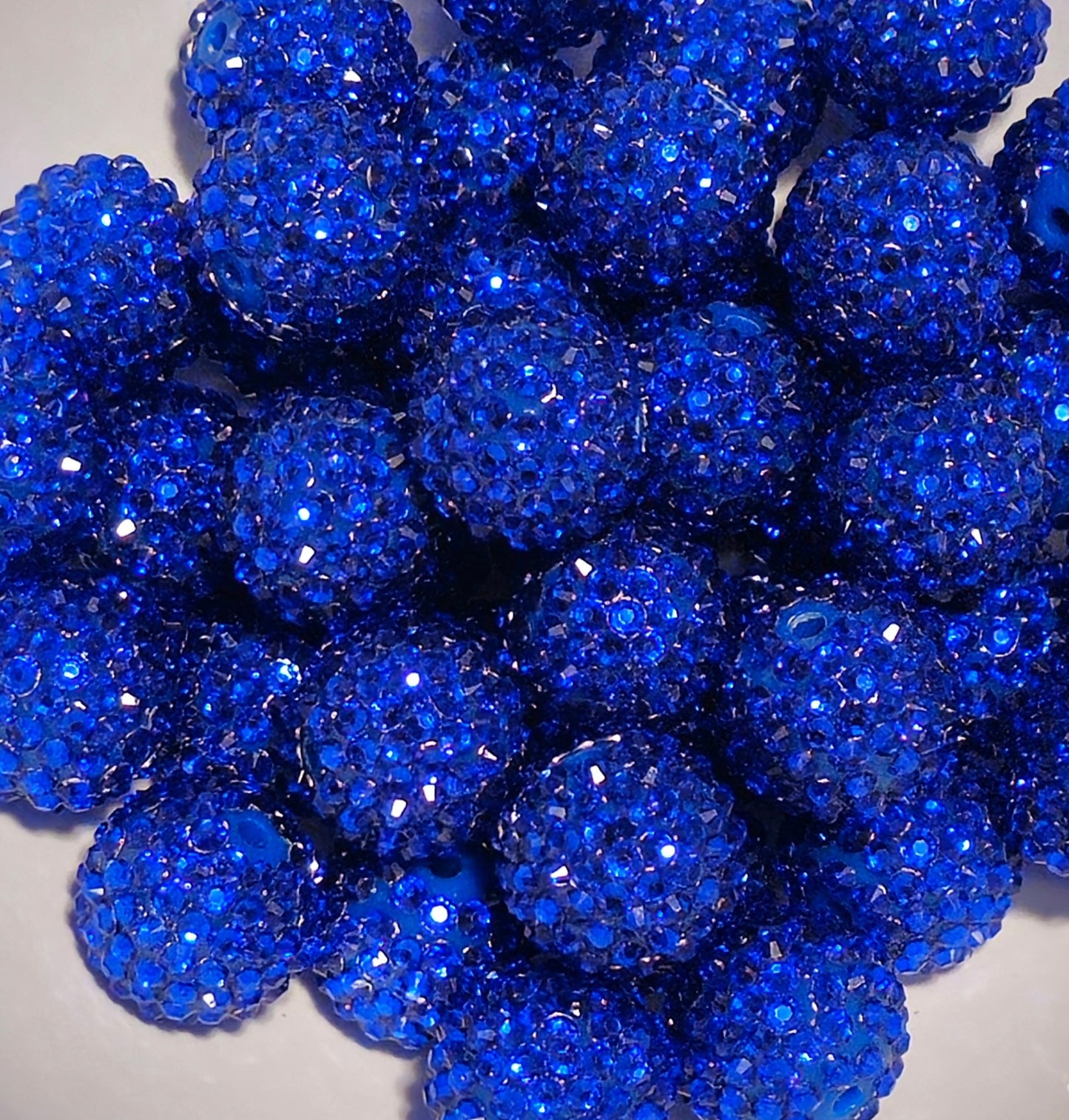 1 Count 20MM Acrylic Rhinestone Fancy Beads