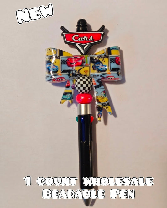 Wholesale 1 Count Beadable Pens Cars