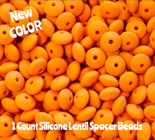 New 12mm 1 Count lentils Spacer Beads Orchid