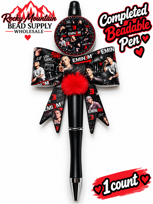 New 1 Count Completed Beadable Pen Exclusive Design  Wholesale Rap Eminem