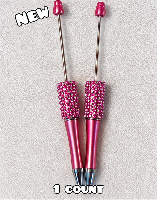 1 Count Beabable PEN Blanks Rhinestone Pink