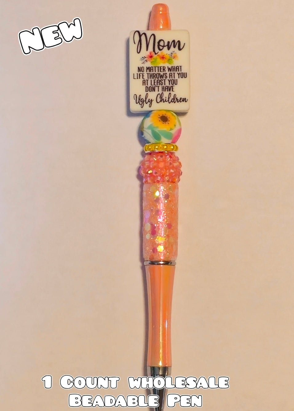 Wholesale 1 Count Beadable Pens Mom