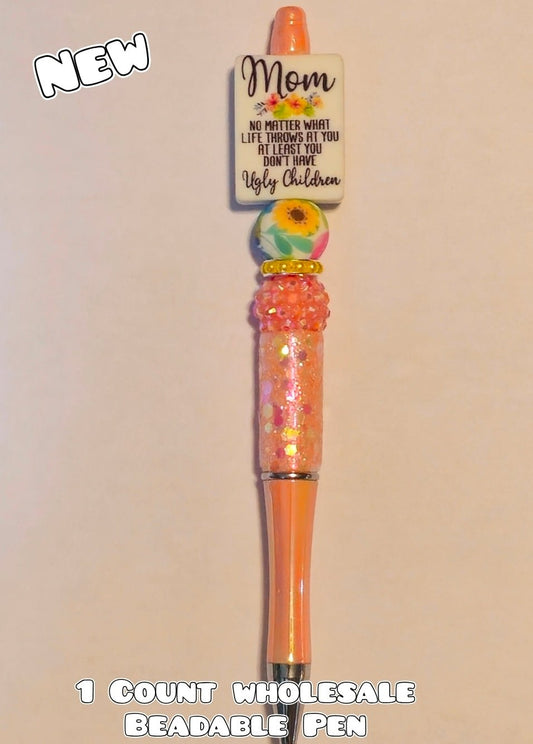 Wholesale 1 Count Beadable Pens Mom