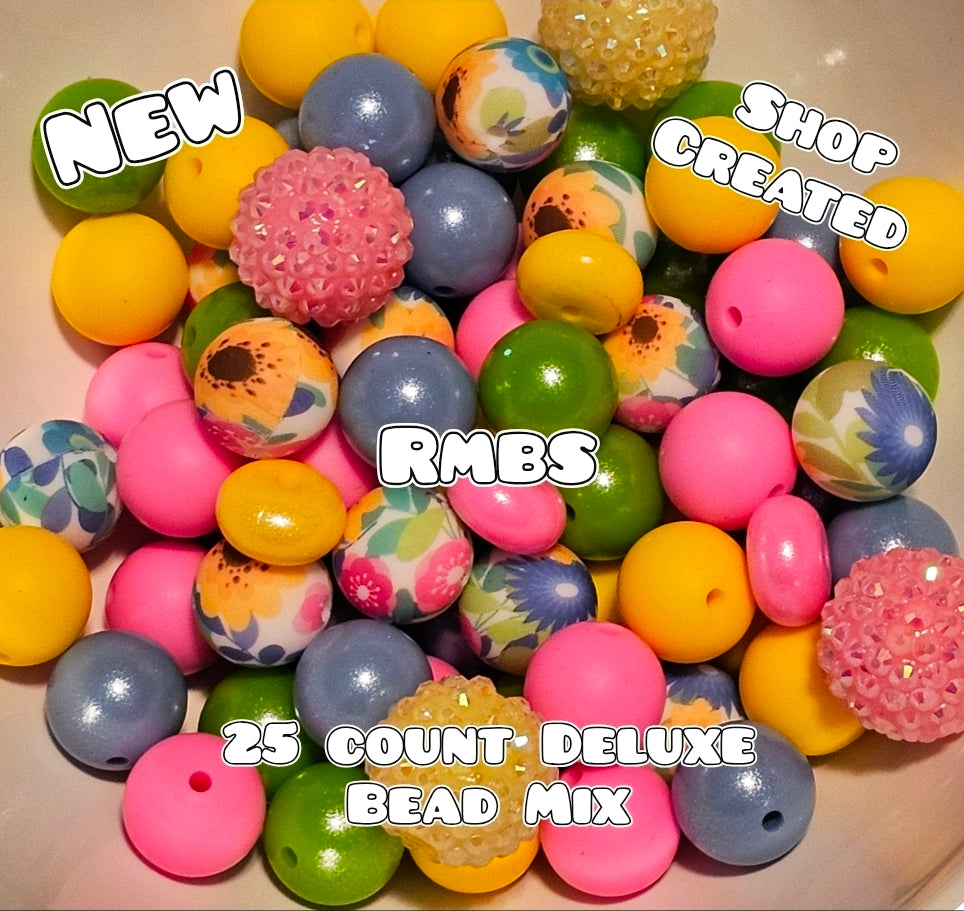 New Deluxe SILICONE Bead Mix 25 count. Shop Made