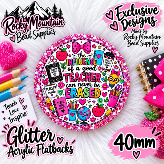 Shop Exclusive 1 Count Custom Exclusive Glitter Teacher