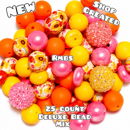 New Deluxe SILICONE Bead Mix 25 count. Shop Made