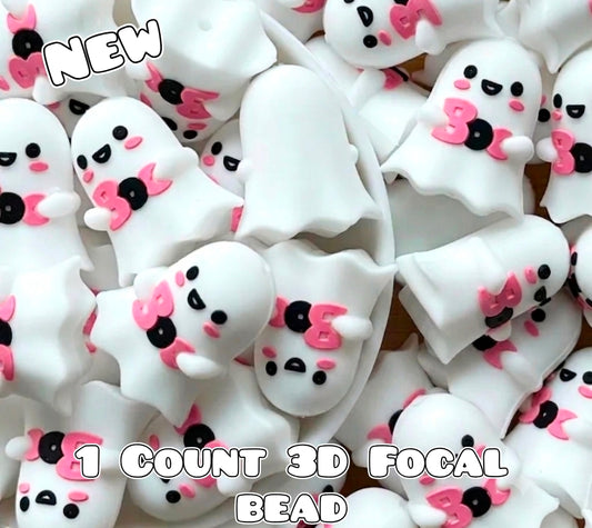 New 1 Count Focal Bead 3D Ghost