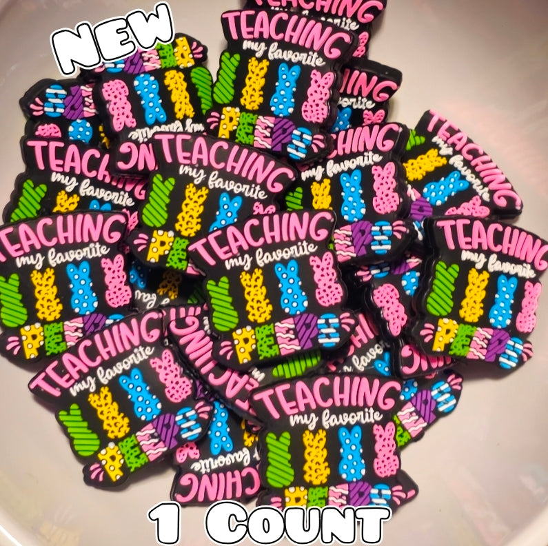 1 Count Focal Bead Easter Peeps Teaching