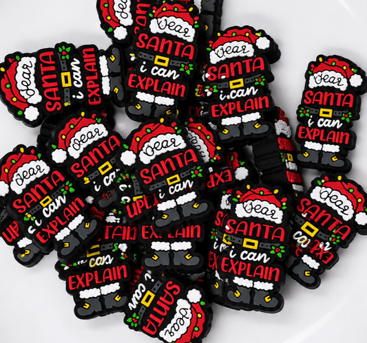 1 Count Focal Bead Santa I can Explain