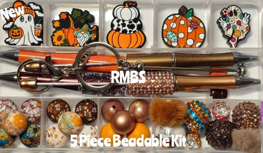Fall Pumpkins Beabable kit CONTAINER INCLUDED