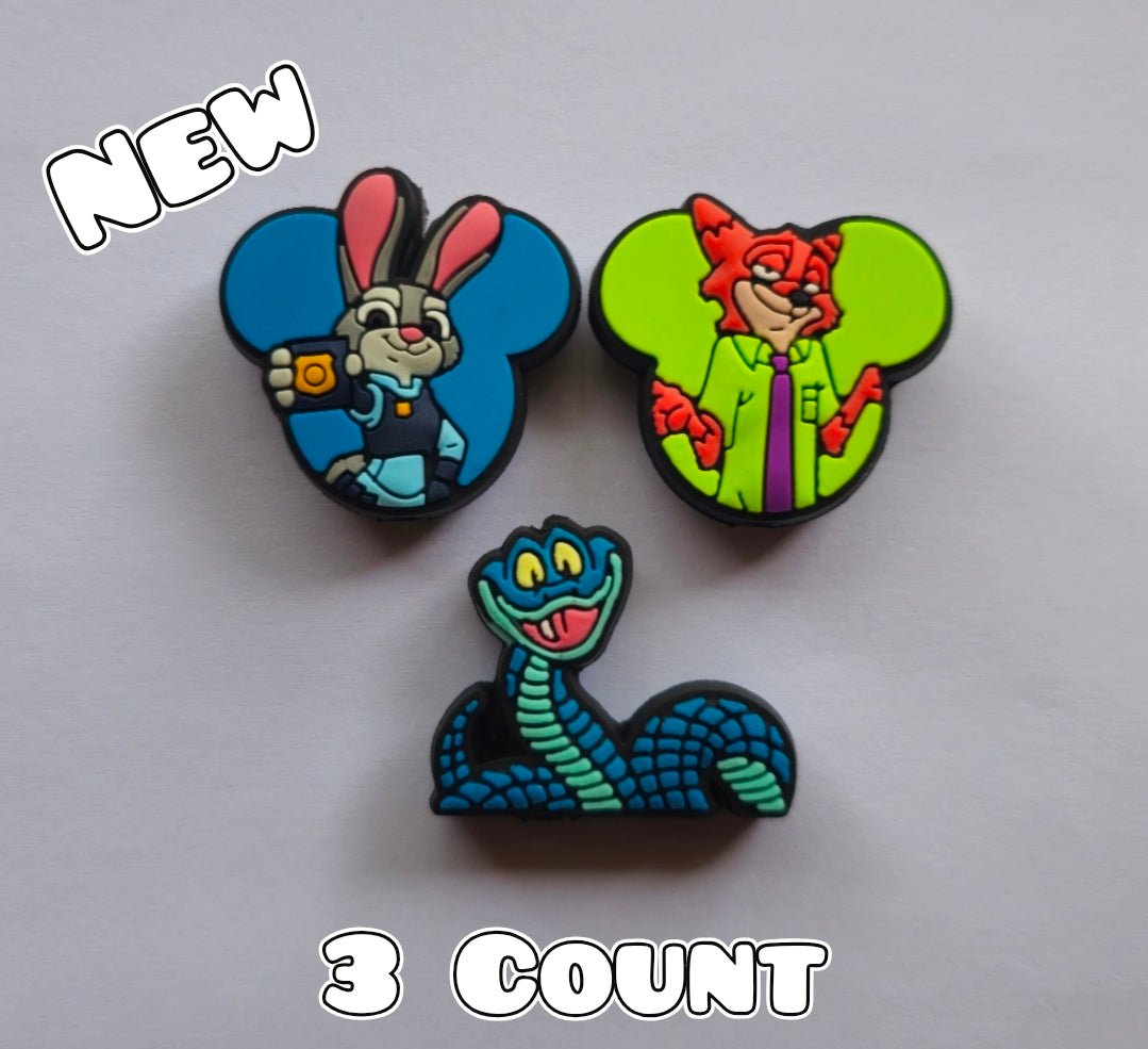 New 3 Count Focal Bead Set Character